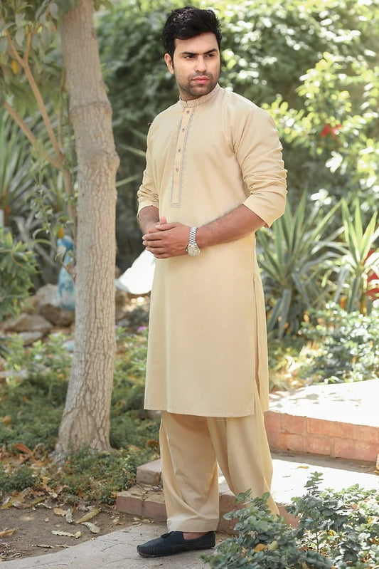 Beige Kurta Shalwar