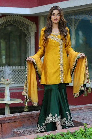 Charismatic Angrakha Styled Sharara