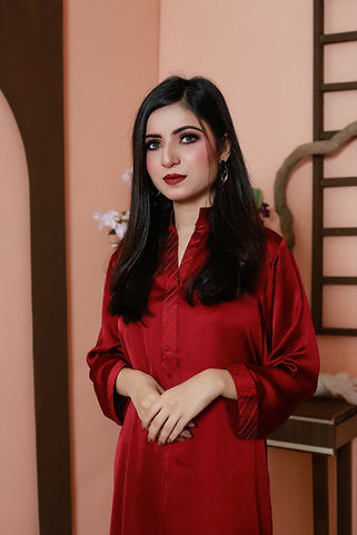 Ruby Velvet Shalwar Kameez