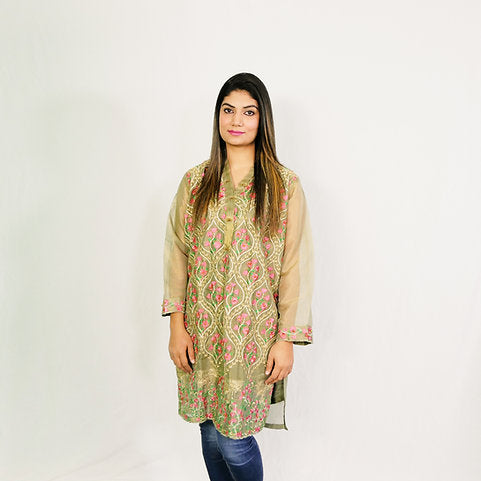 Printed Chiffon Kurti Tunic