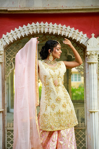 Golden Aura Embroidered Elegance