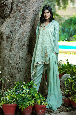 Classy Green Silk Suit