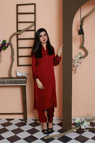 Ruby Velvet Shalwar Kameez