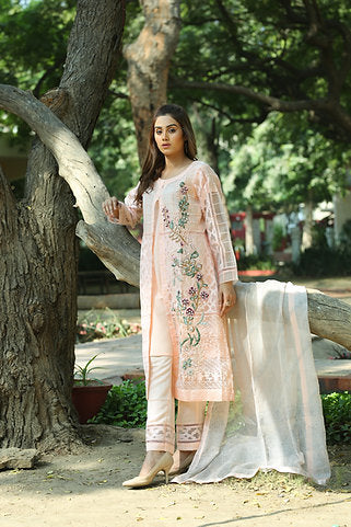 Floral Embroidered Pattern Attire