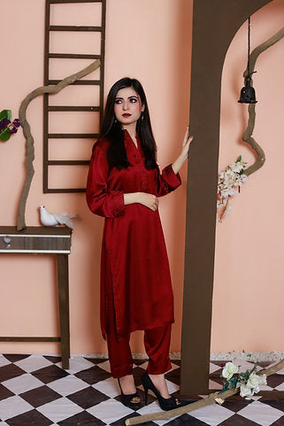 Ruby Velvet Shalwar Kameez